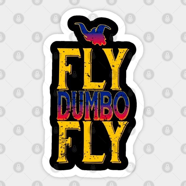 FLY DUMBO FLY Sticker by FunGangStore